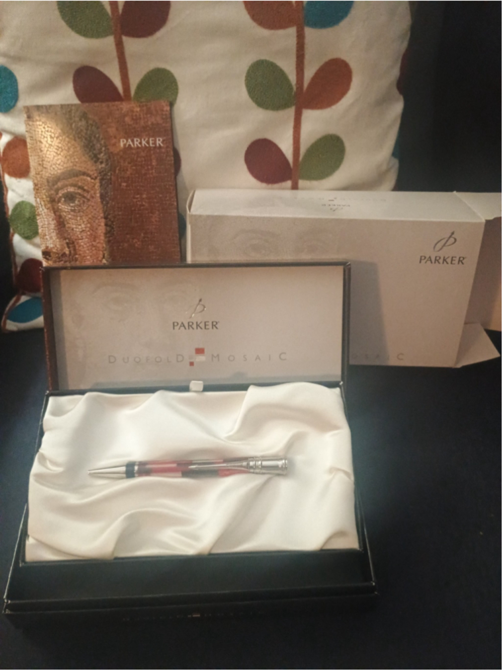 Parker Duofold Mosaic Ballpoint Pen Parker Duofold Special Edition "Red Mosaic"